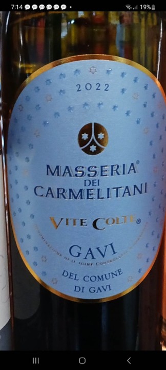 Vite Colte Masseria dei Carmelitani Gavi (W)