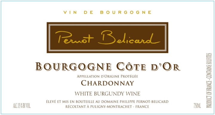 Pernot Belicard Bourgogne Cote D'Or 2020 (W)