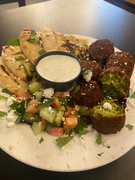 Grilled Pita & Falafel