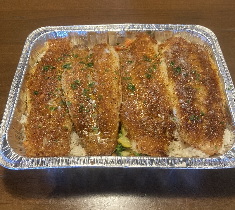 Parmesan Crusted White Fish Family Meal