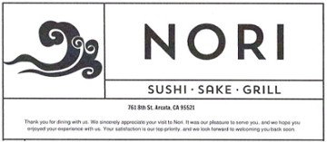 Nori Sushi, Grill & Sake Bar