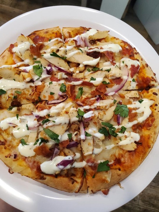 Chicken Bacon Ranch Pizza