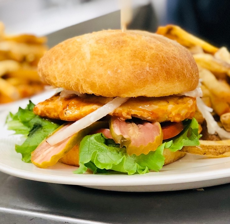 Wingman Birdz + Brewz Buffalo Chicken Sandwich