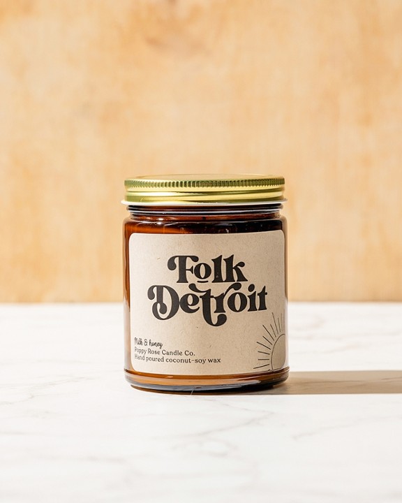 POPPY ROSE CANDLE CO. X FOLK: MILK & HONEY