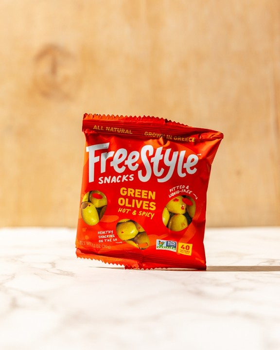 FREE STYLE: SPCIY GREEK OLIVES (MINI PACK)