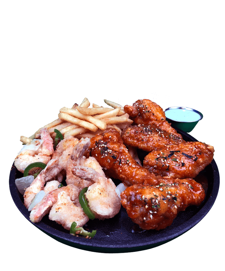 Crispy Wing & Shrimp Combination Meal