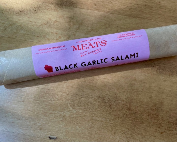 Underground Meats Black Garlic Salami