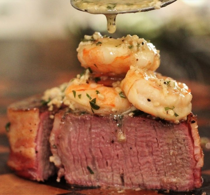 Wagyu Top Sirloin n Shrimp