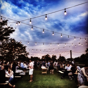 The Beer Garden at Shippan Landing