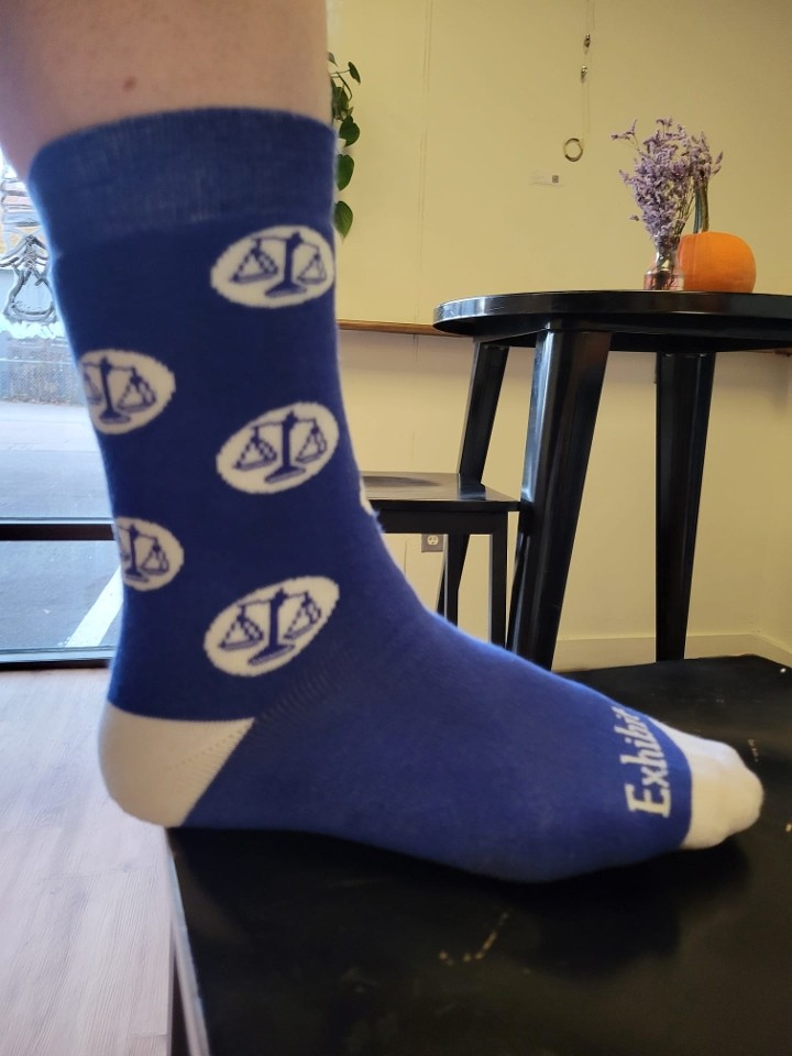 Blue Logo Socks