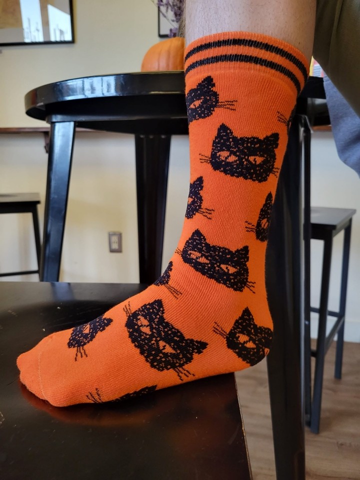 Orange Cat Socks