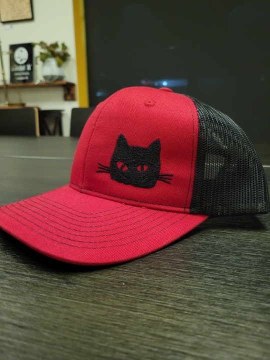 Cats Meow Red Trucker
