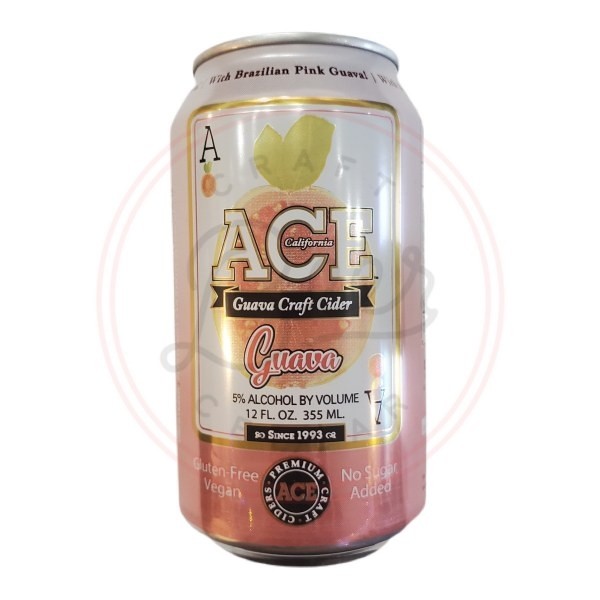 Ace Guava Hard Cider (Single 12oz Can)
