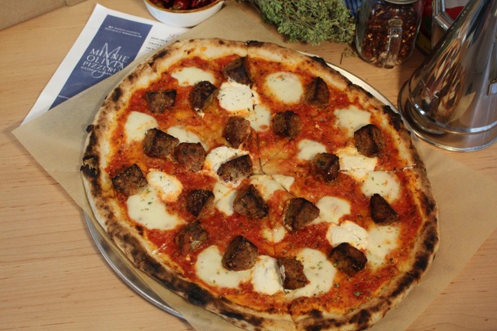 Bocce Balls, Pork Meat Balls, Ricotta, Parmigiano Reggiano, Mozzarella, Tomato Sauce