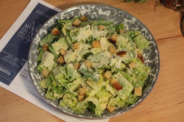 Caesar Salad, Parmigano-Reggiano, Caesar Garlic Dressing, Focaccia Croutons