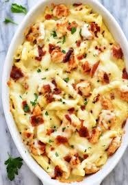 Baked Chicken and Pasta Alfredo
