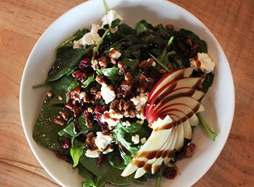 Baby Spinach & Arugula Salad (Lunch)