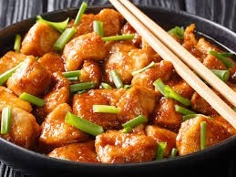 Spicy Garlic Chicken W/Rice