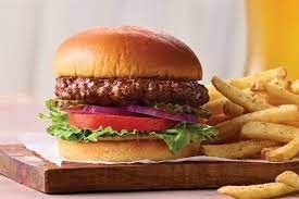 Classic burger with fries