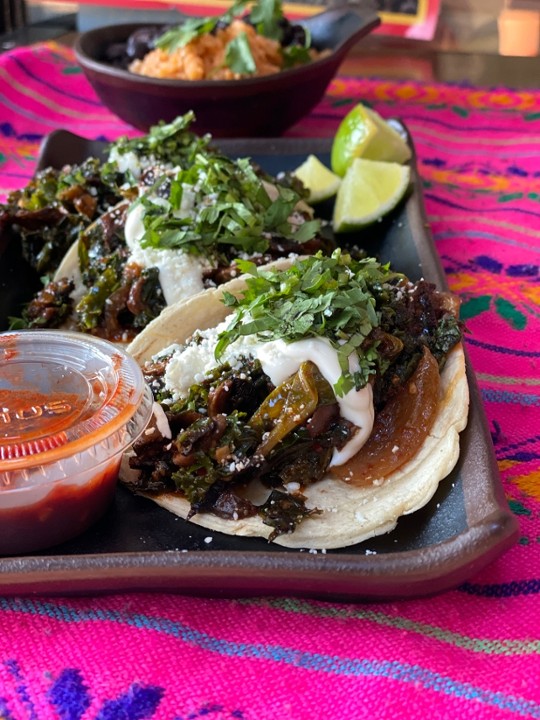 Kale Mushroom Tacos