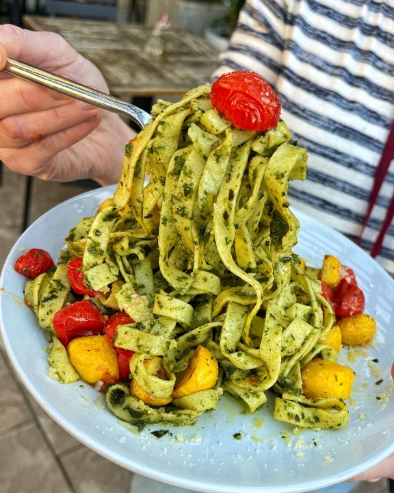 veggie pesto pasta