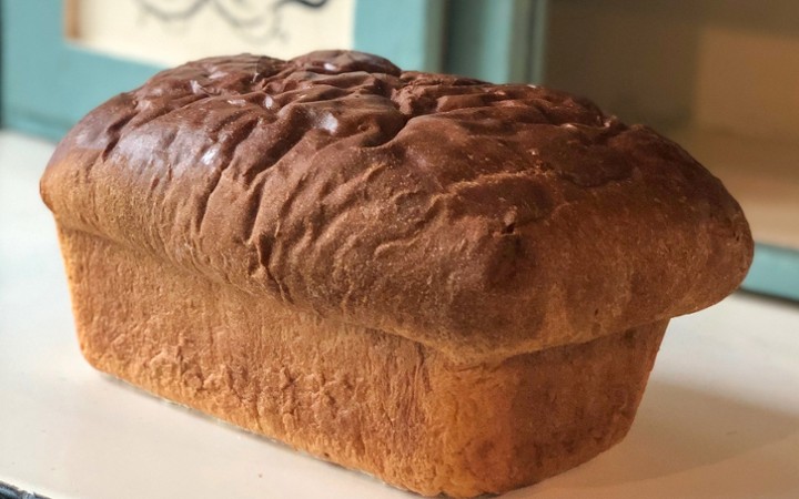 Large white bread Loaf