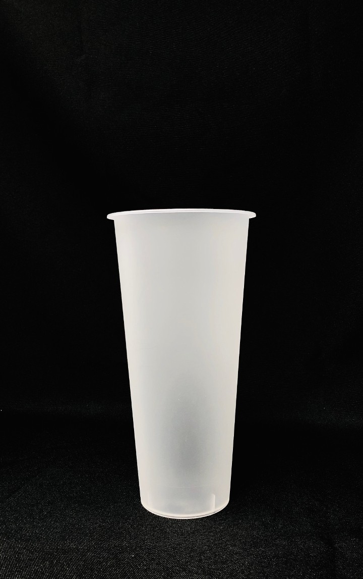 Y7084 700ml 90mm INJECTION PP CUP-Frosted(plain) 700毫升90mm磨砂平底杯