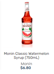 MONIN WATERMELON SYRUP 西瓜汁
