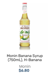 MONIN BANANA SYRUP 香蕉汁