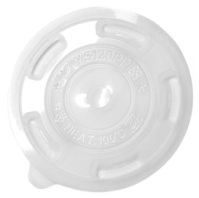 Karat 120mm PP Plastic Flat Lids - 1,000 ct 120mm 平盖