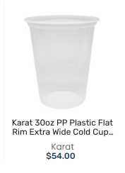 KARAT 30OZ PP COLD CUPS(120MM) 30oz透明PP冷杯