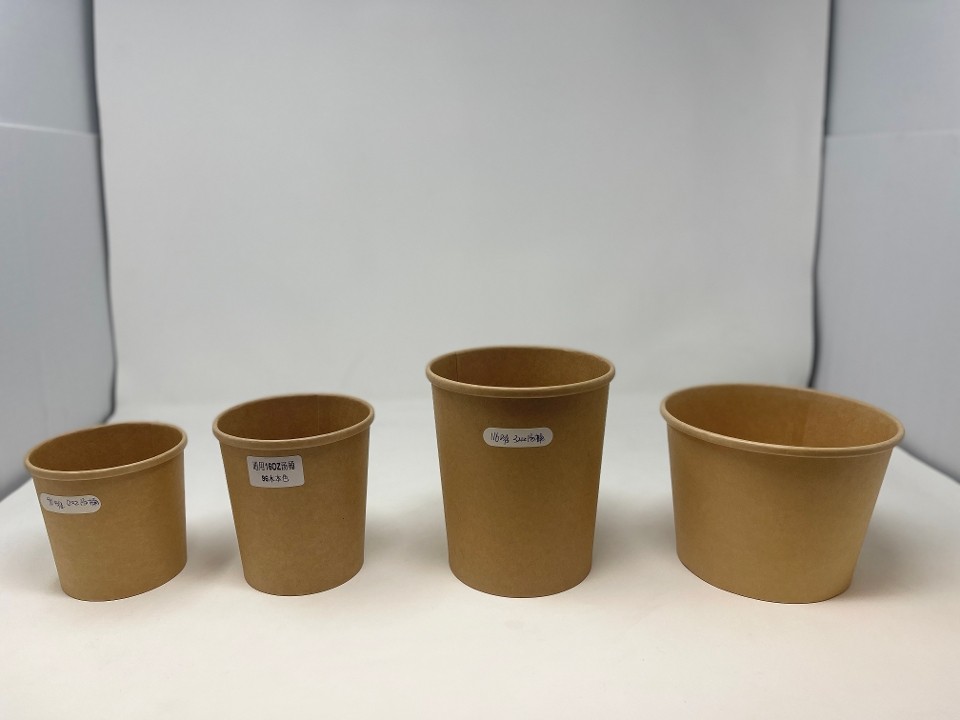 (12oz/16oz/24oz/48oz)Paper Bowl / (12oz/16oz/24oz/48oz)纸碗（牛皮纸色）