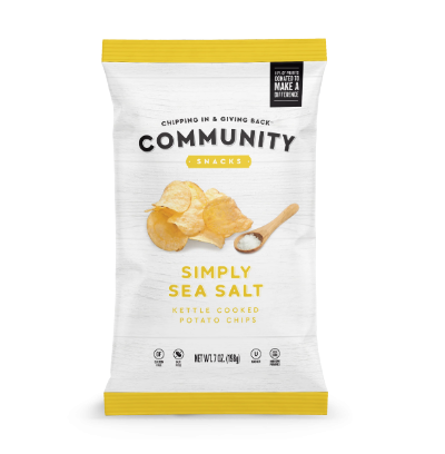 Kettle Potato Chips  Sea Salt