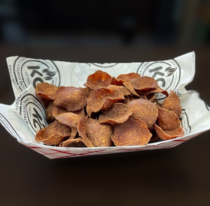spicy salami chips