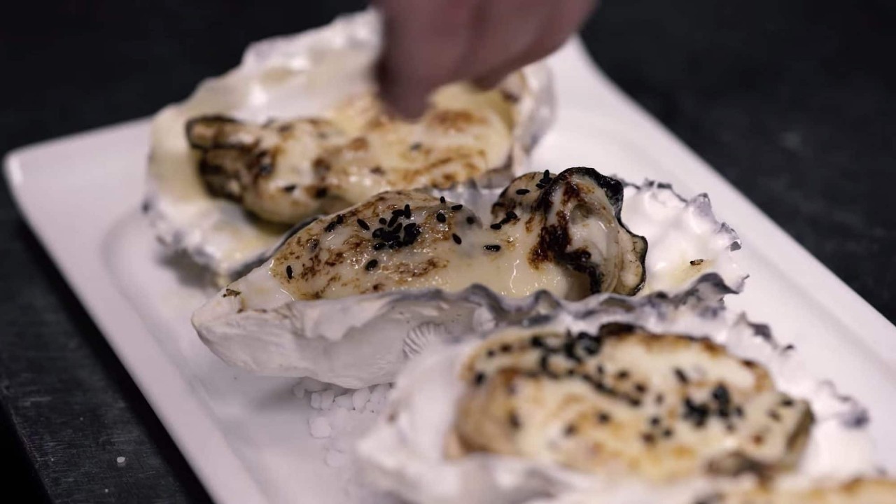 1/2 DOZ. Char-grilled Oysters