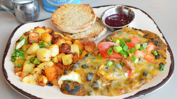 Gregg's Chili & Eggs Omelette