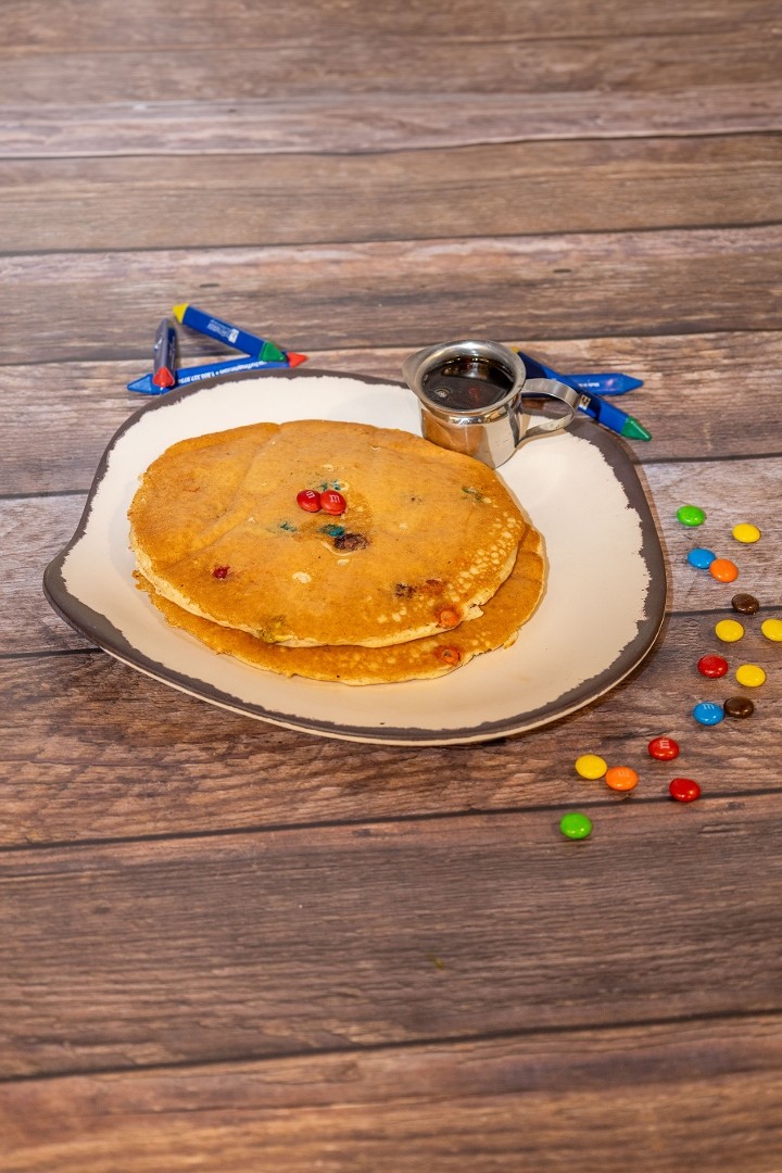 Kids Two Rainbow Pancakes