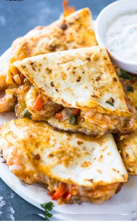 Shrimp Fajita Quesadilla