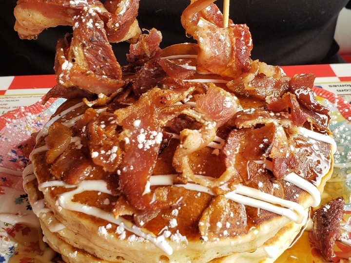 Loaded Pancakes - Maple Bacon Pancakes