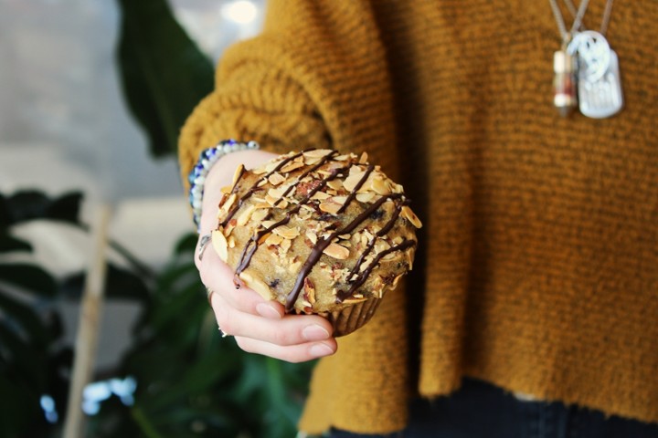 Chocolate Cherry Almond Muffin