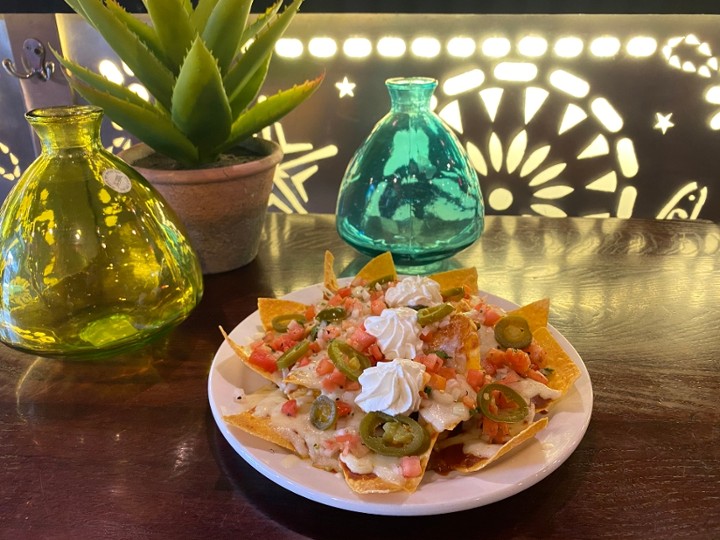 Nachos Refried Beans"