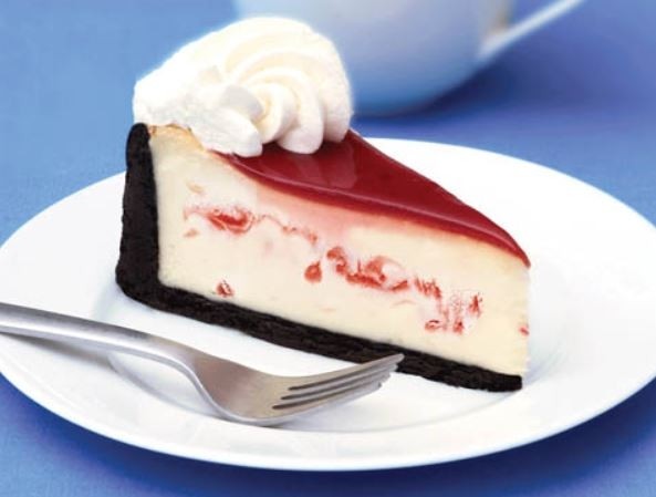 Eli's White Chocolate Raspberry Cheesecake