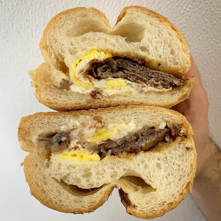 Steak, Egg & Cheese on a Wedge