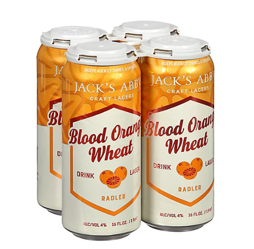 4 Pack Jack's Abby Blood Orange Wheat Lager 16oz