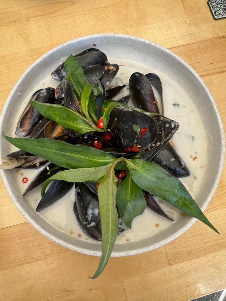Mussels and Coconut Cream