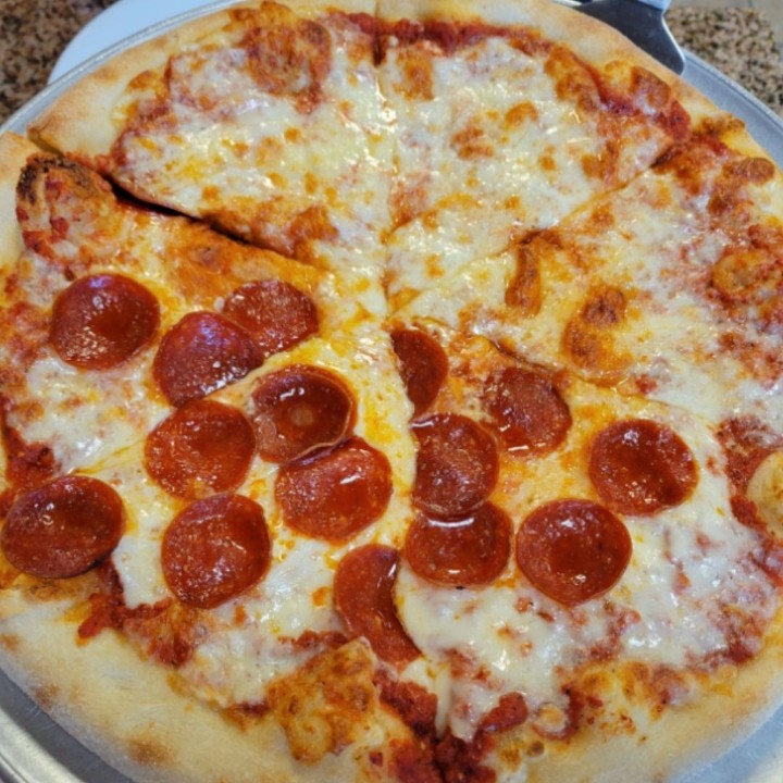 Large 1/2 Pepperoni 1/2 Cheese