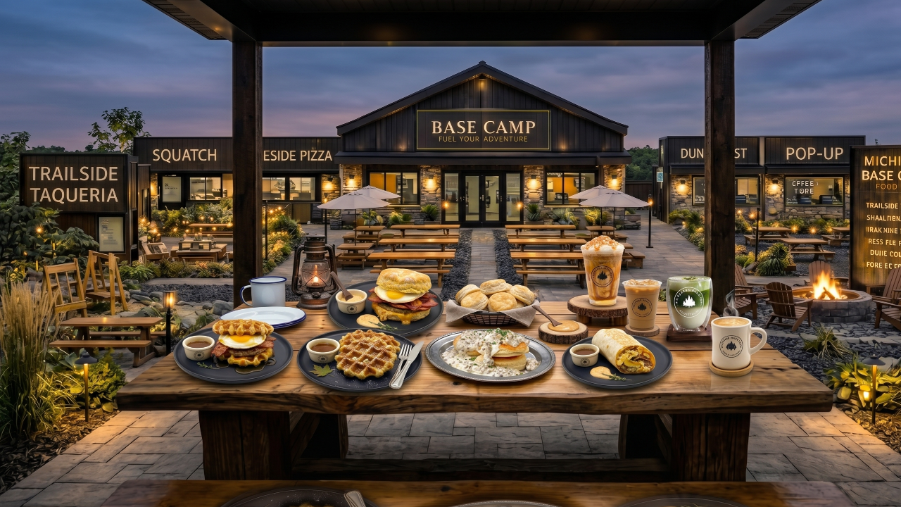 Michigan Base Camp Coffee . Burgers . Tacos