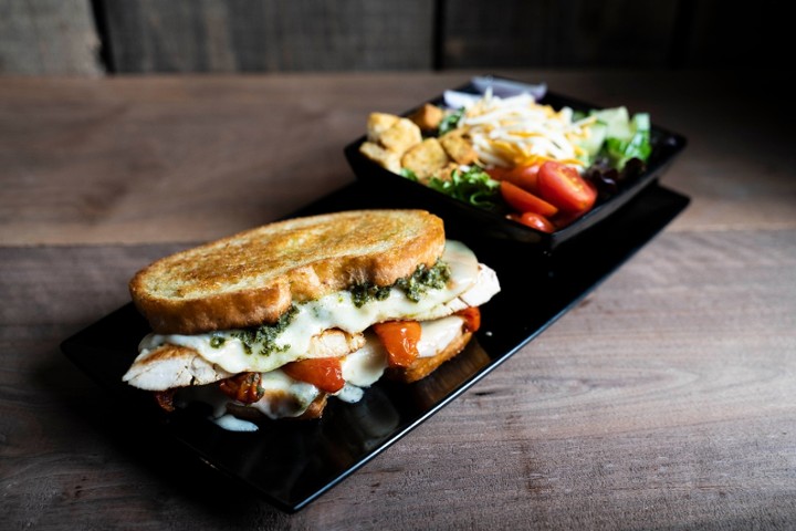 Pesto Chicken Grilled Cheese