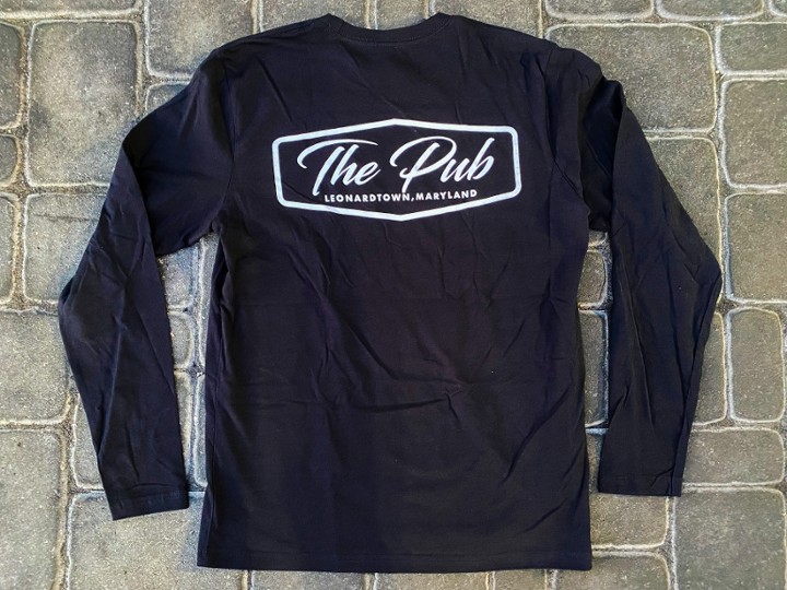 L/S The Pub Script shirt Black