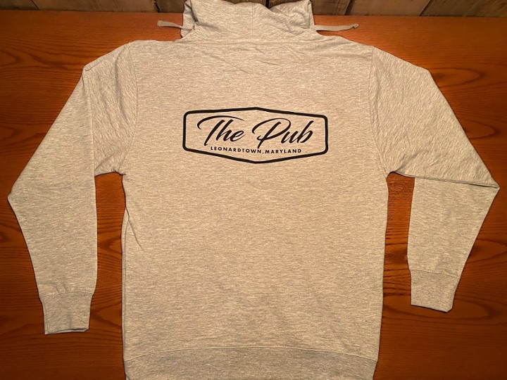 The Pub Script Hoodie Gray